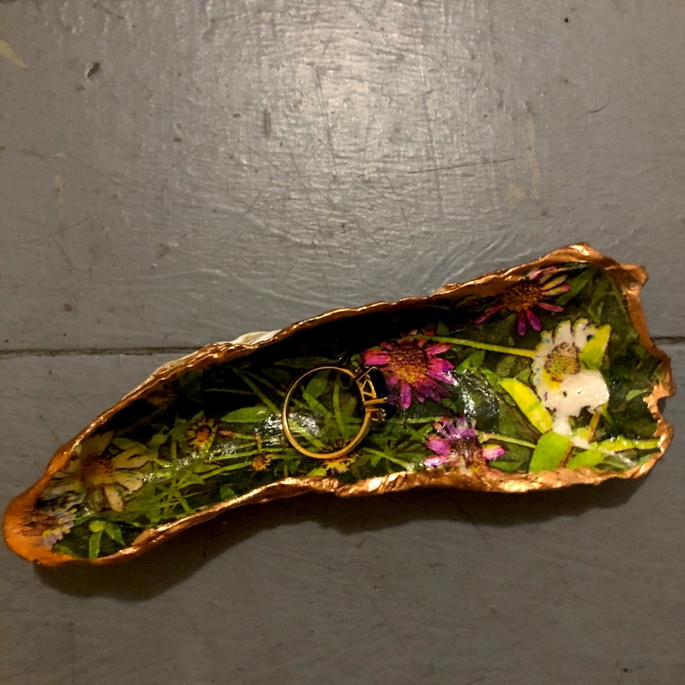 Handmade Oyster Shell Trinket Dish